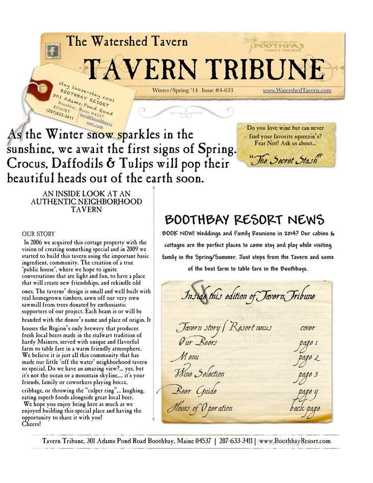 Watershed Tavern - Boothbay, ME