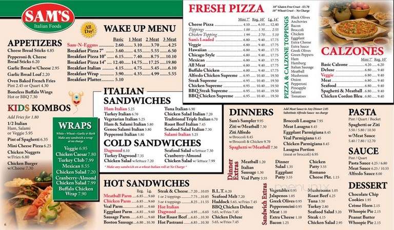 Sam's Italian Sandwihich Shoppe - Lewiston, ME