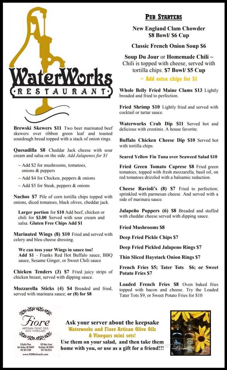 Waterworks Restaurant - Rockland, ME