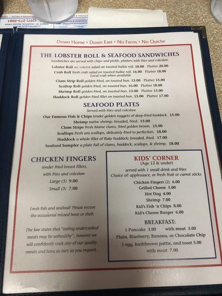 Marriners Restaurant - Camden, ME