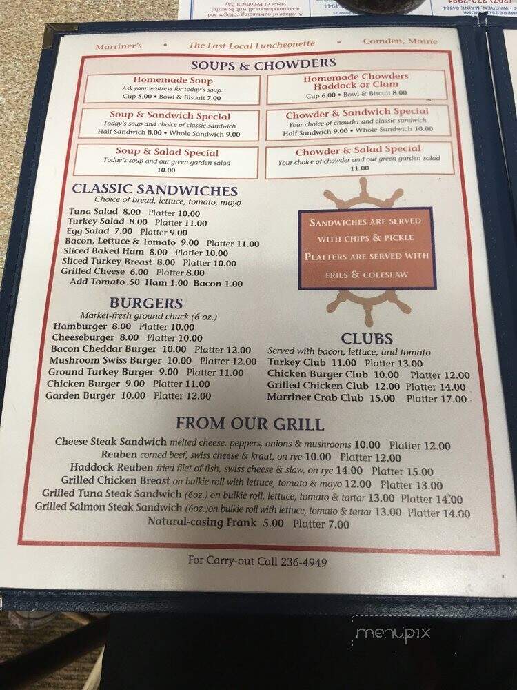 Marriners Restaurant - Camden, ME