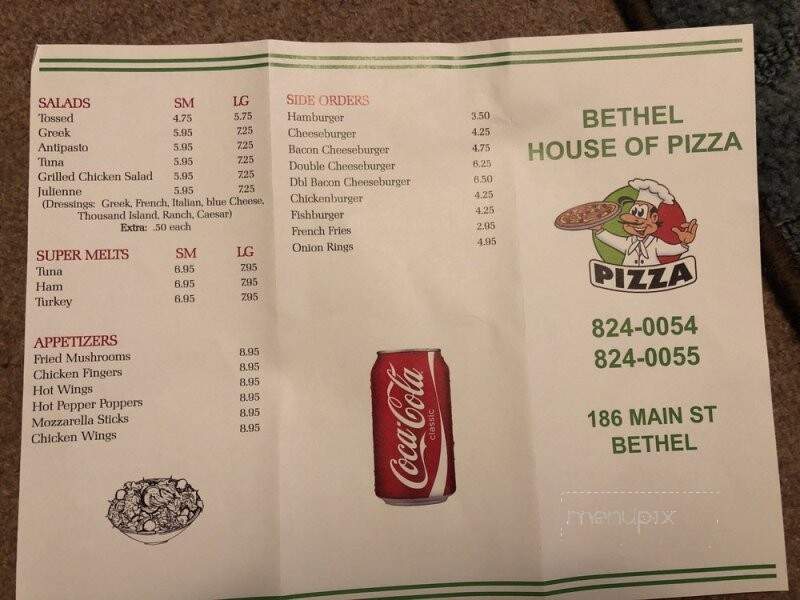 Bethel House of Pizza - Bethel, ME