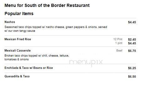 South Of The Border Restaurant - Lewiston, ME