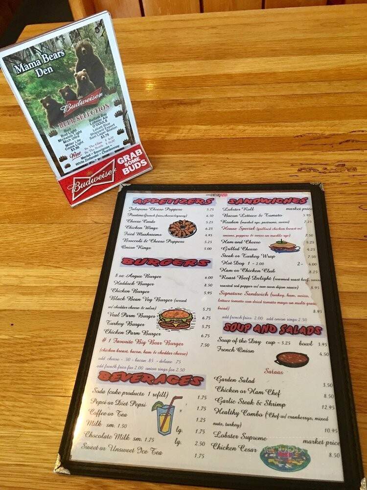 Mama Bears Restaurant - Jackman, ME