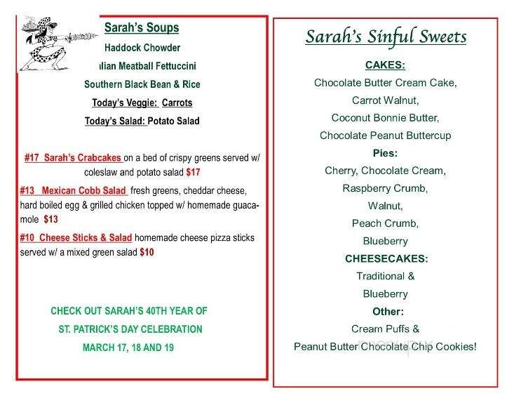 Sarah's Cafe - Wiscasset, ME