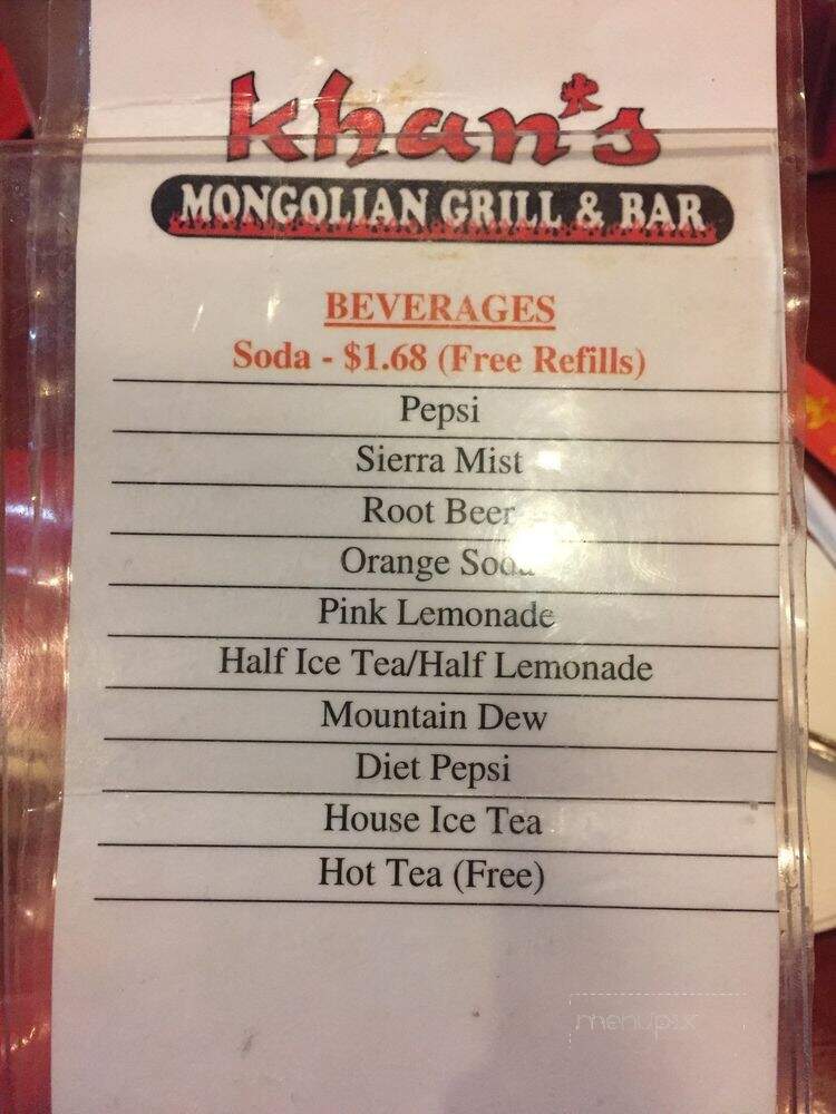 Khan's Mongolian Grill & Bar - East Stroudsburg, PA