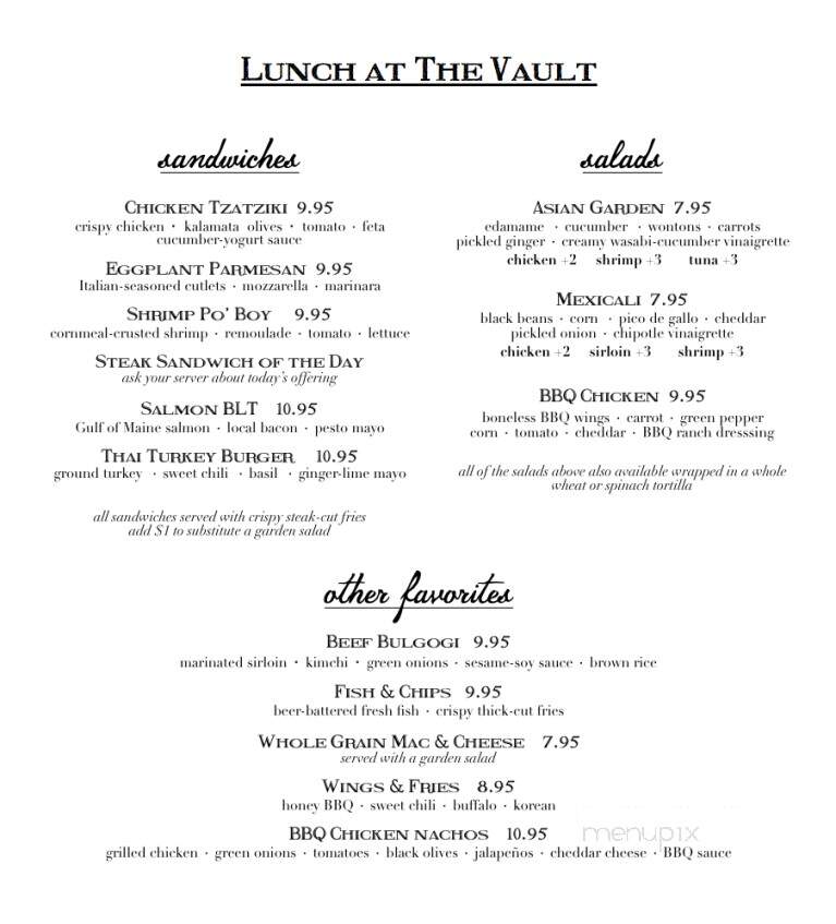 Vault Restaurant - Houlton, ME