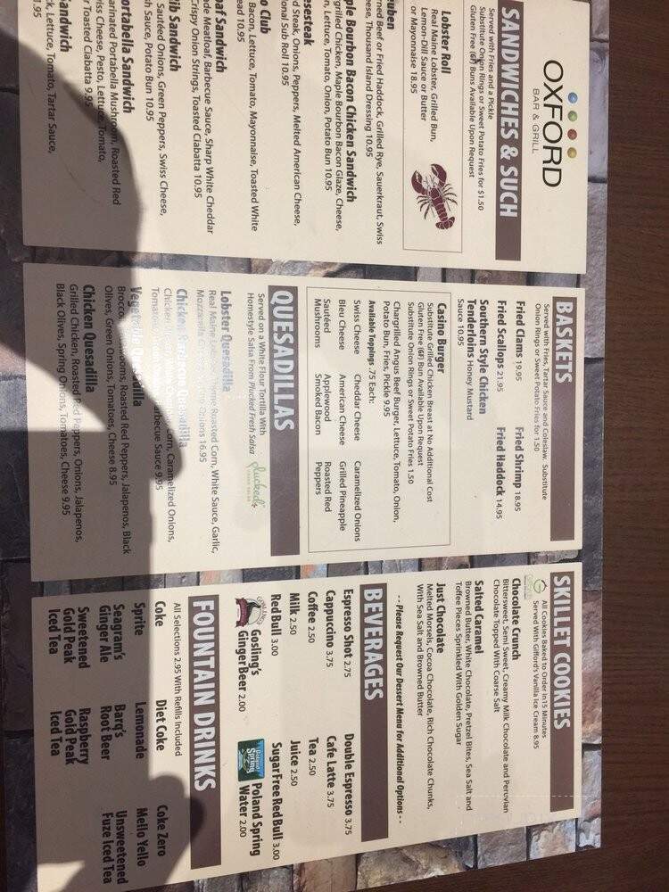 Oxford Grill Restaurant - Oxford, ME