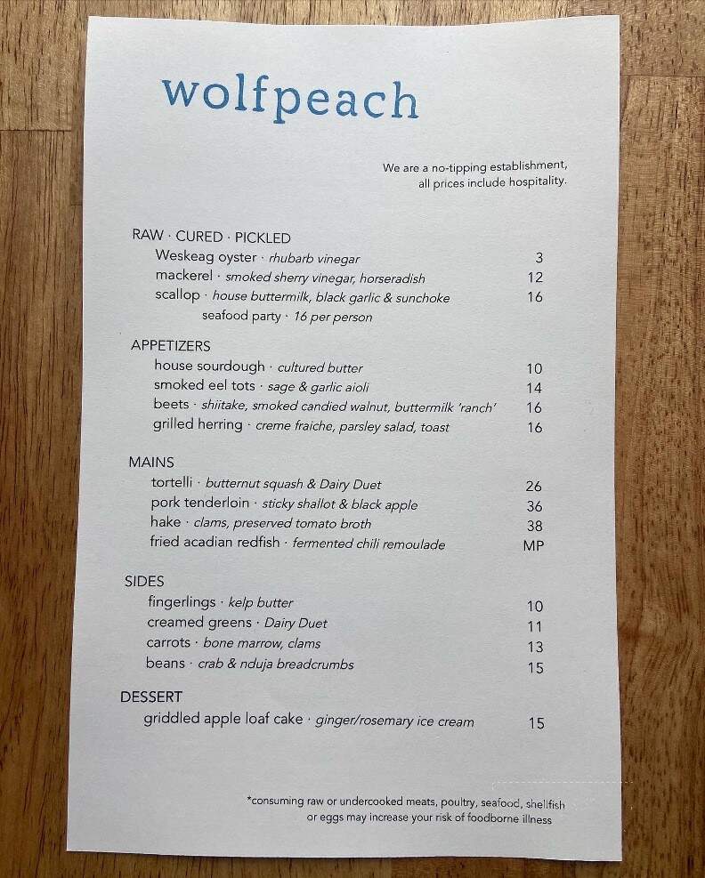 Wolfpeach - Camden, ME