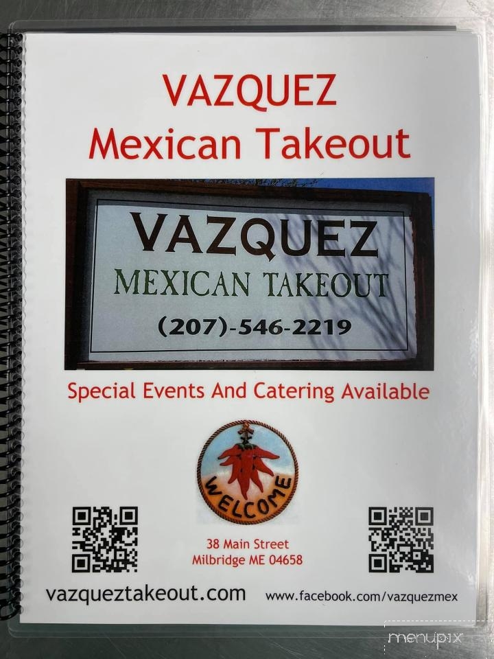 Vazquez Mexican Food - Milbridge, ME