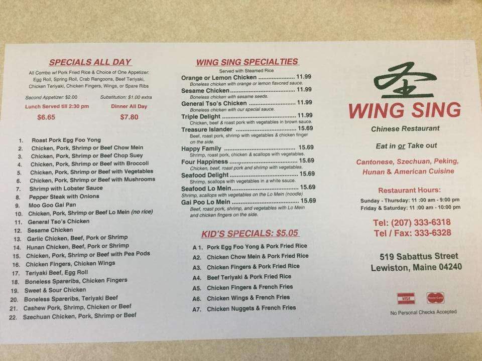 Wing Sing - Lewiston, ME