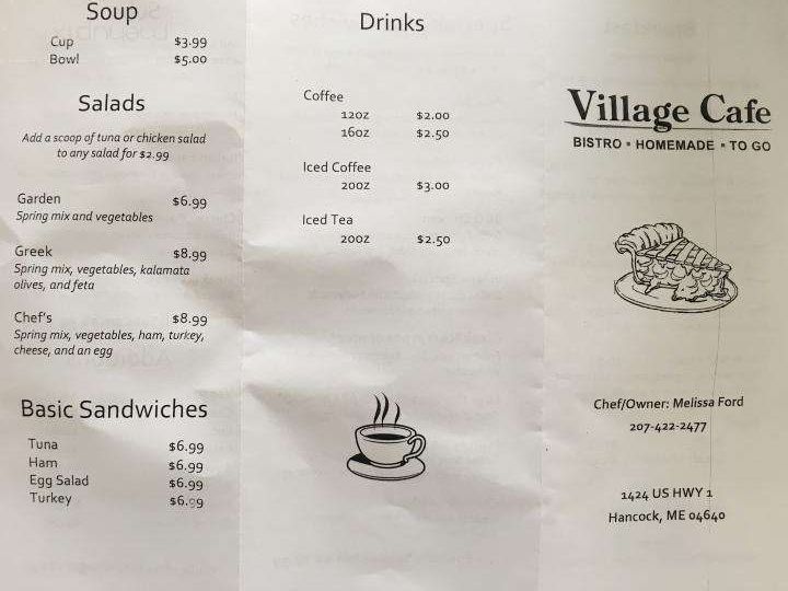 Village Cafe - Hancock, ME