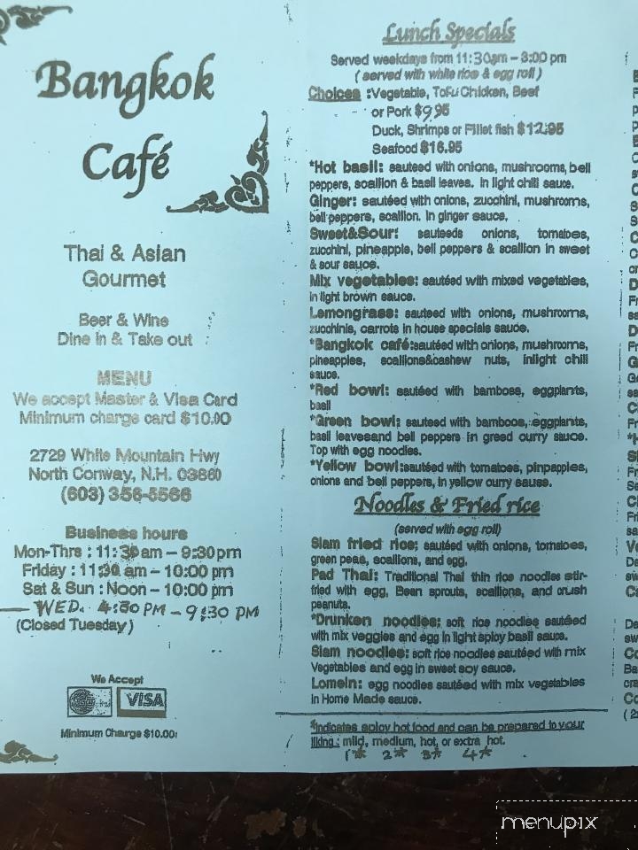 Bangkok Cafe - North Conway, NH